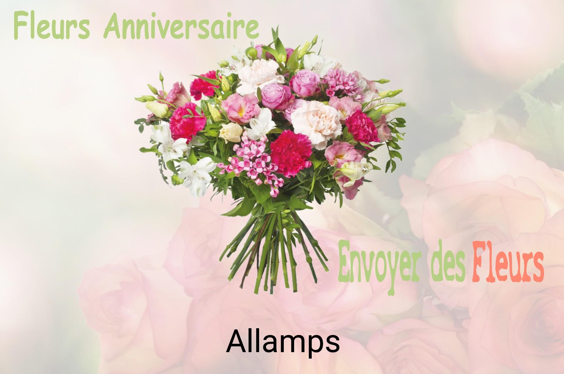 Bouquet de fleurs d’anniversaire livré à Allamps
